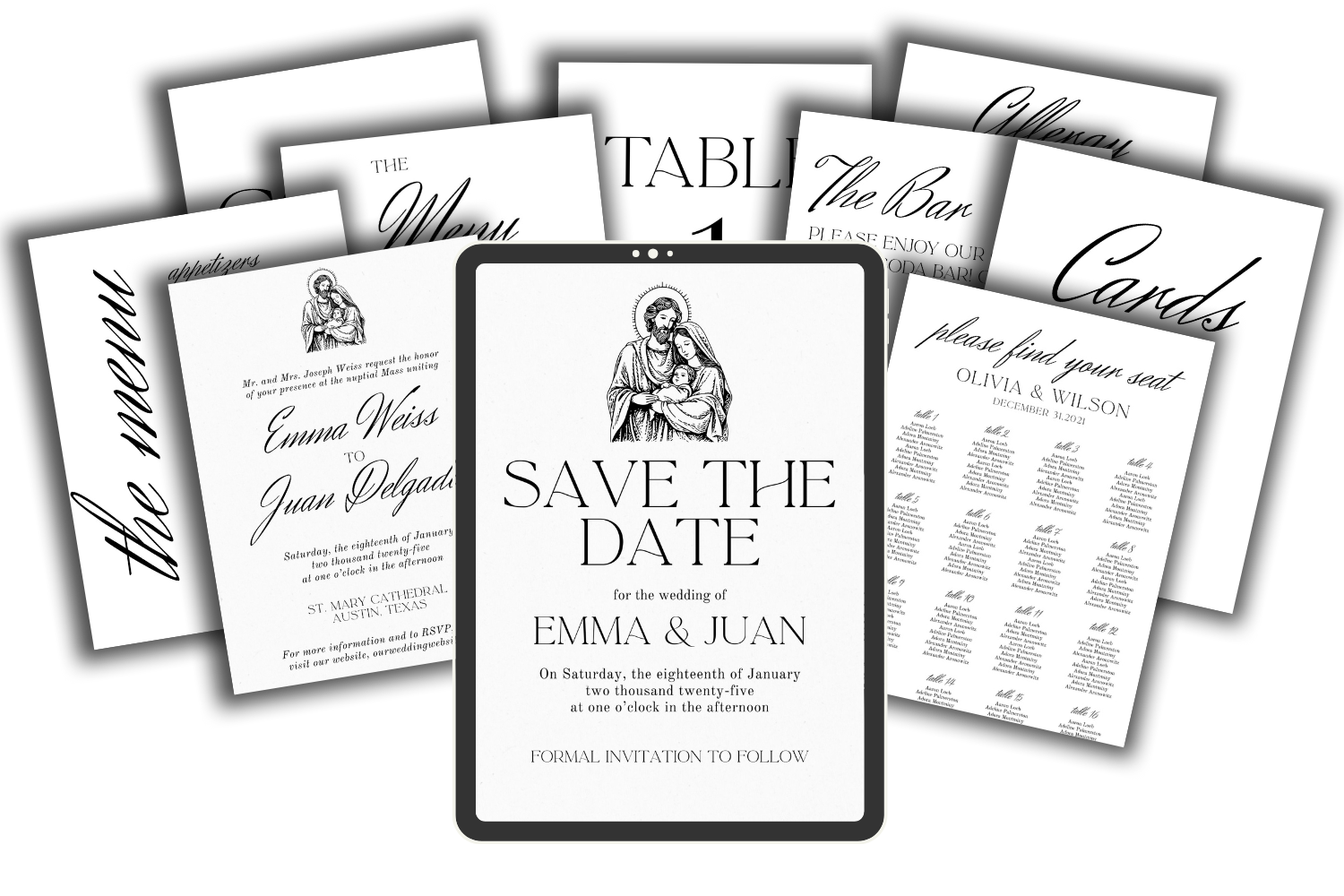 Complete Catholic Stationery + Signage Bundle