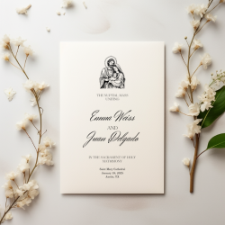 Simple Catholic Wedding Program